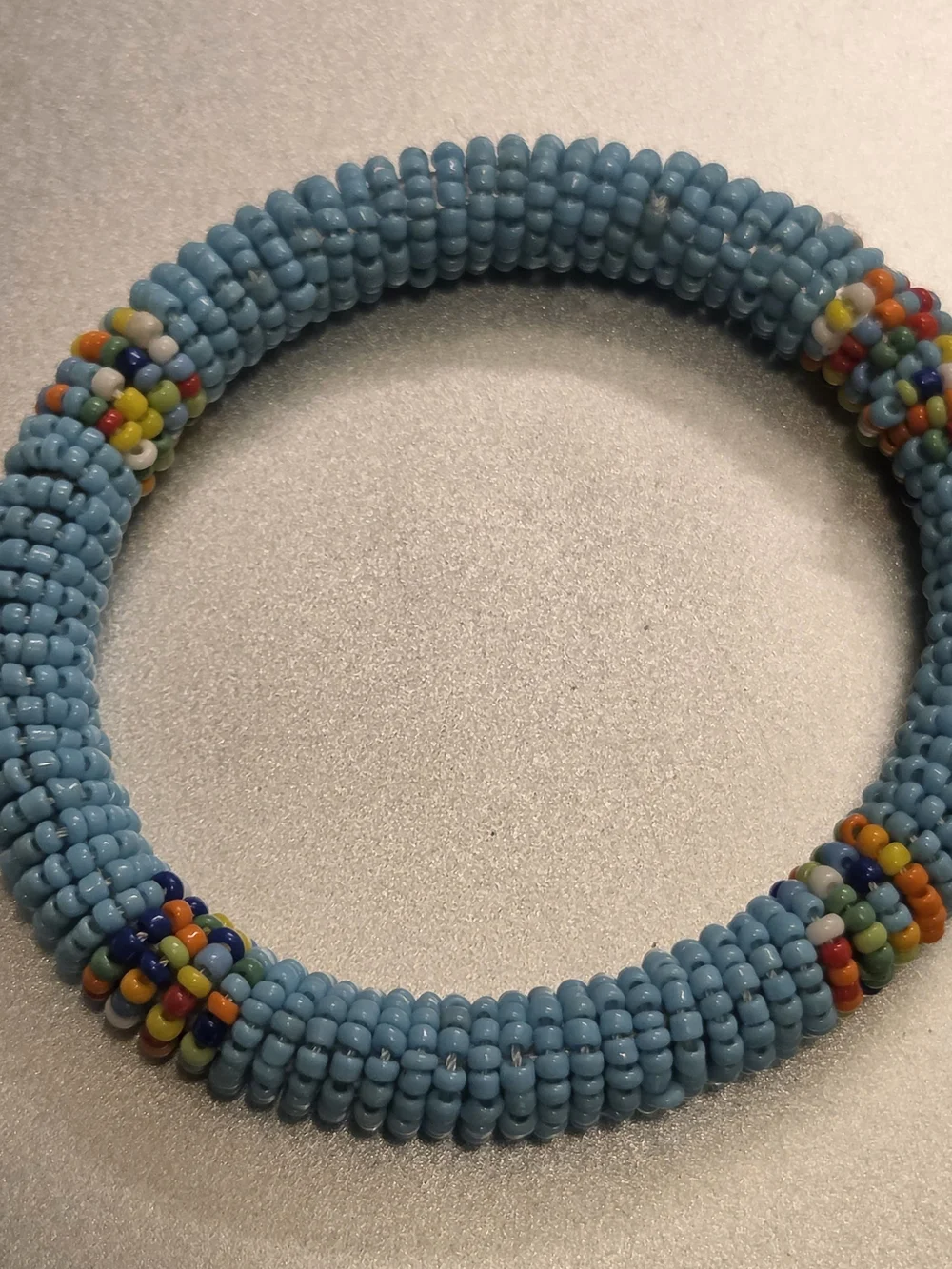 Authentic Handmade Beaded Bracelet from Kenya Bangle Seed Beads